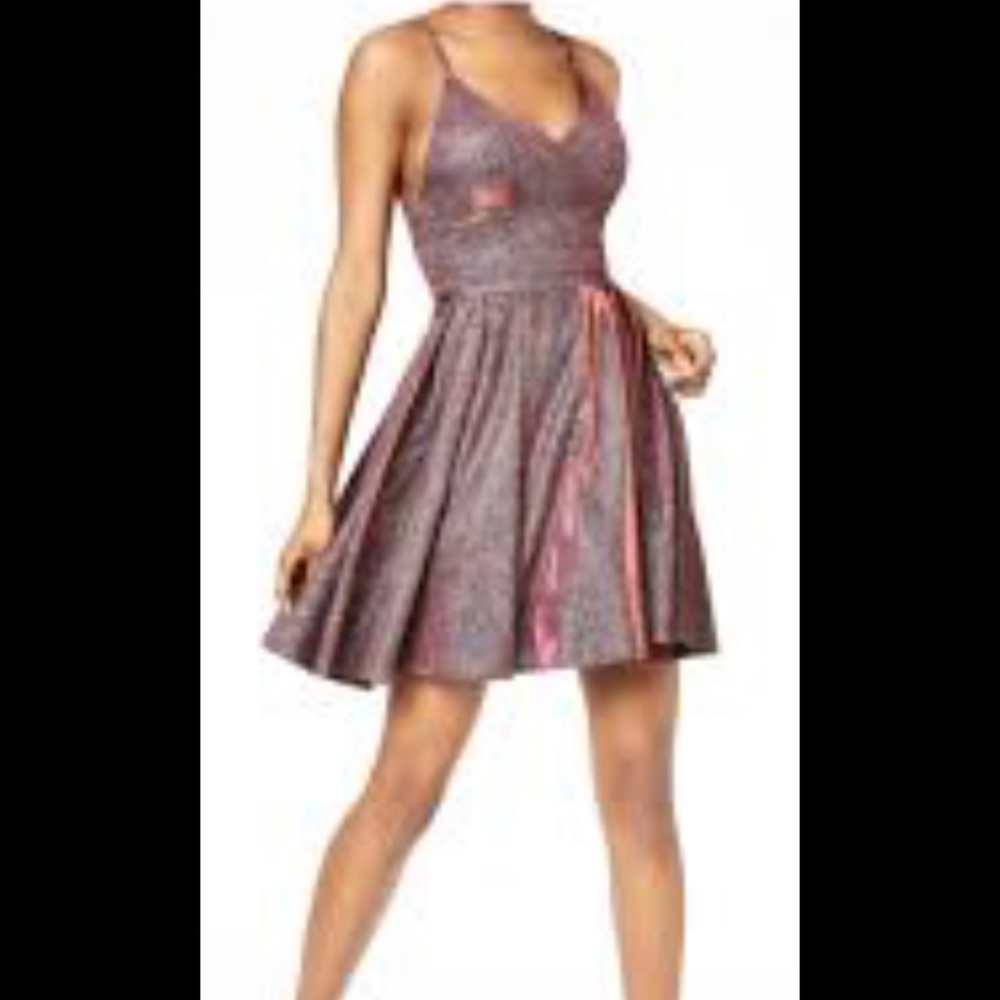 Sequin Hearts iridescent mini dress size 1